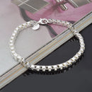 Bracelete Cordão Torcido em Prata 925