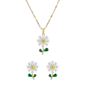 Conjunto colar e brinco elegance